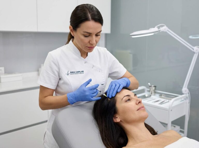 Tratamiento de mesoterapia capilar en Área Capilar Madrid